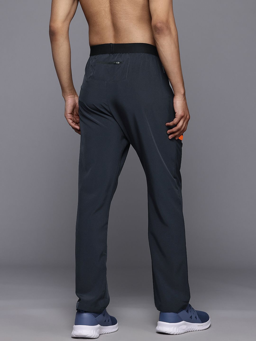 HRX by Hrithik Roshan Men Rapid-Dry Running Track Pants with Pocket Detailing