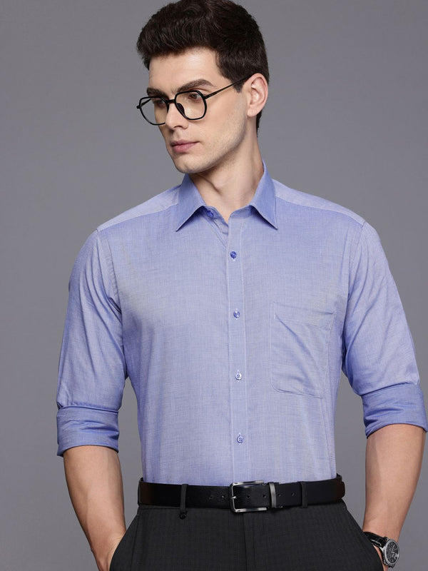 Raymond Slim Fit Micro Checked Pure Cotton Formal Shirt