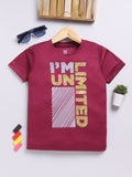 HRX by Hrithik Roshan Boys Typography Printed Rapid-Dry T-shirt
