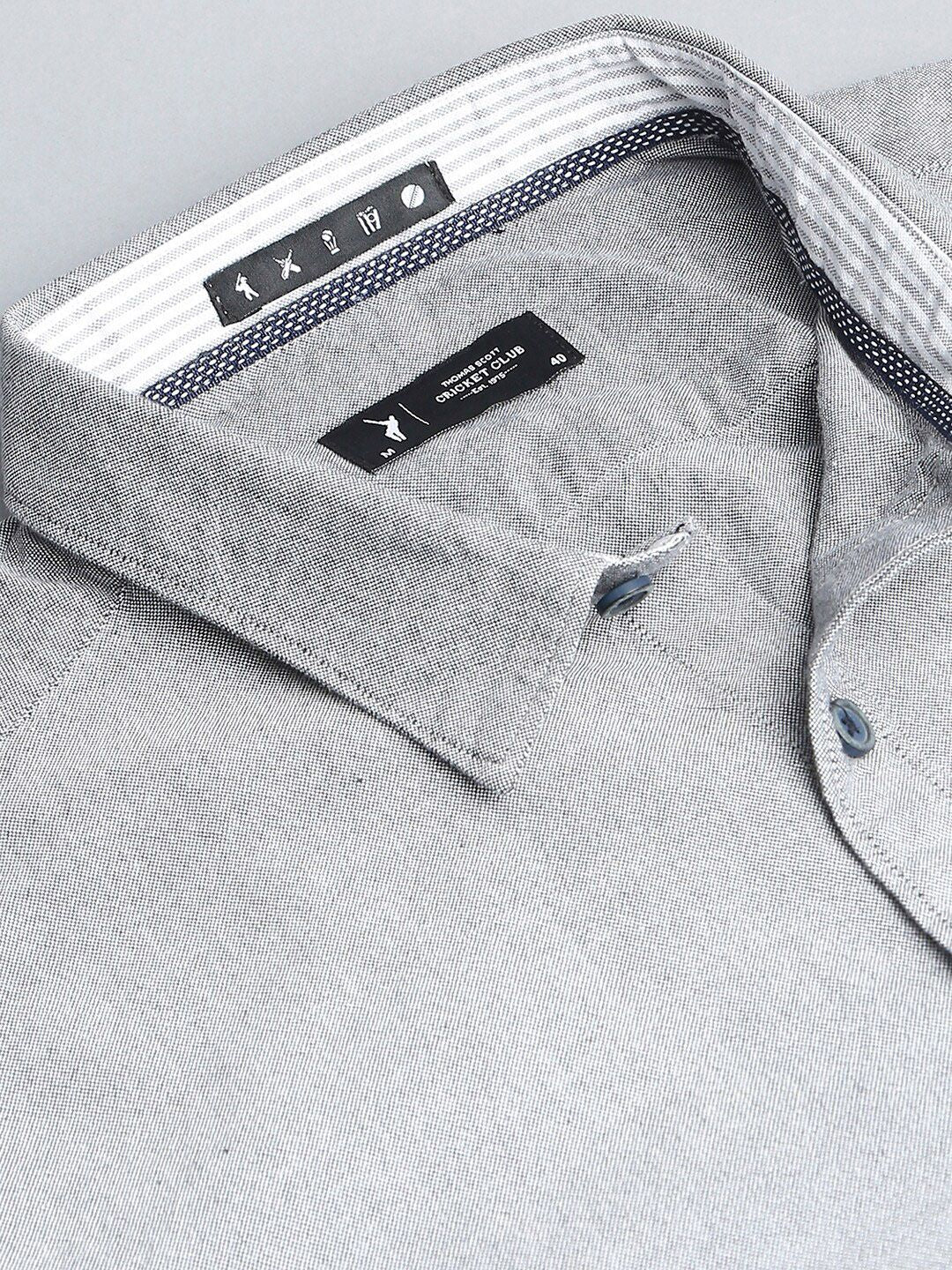 Thomas Scott Classic Slim Fit Opaque Pure Cotton Casual Shirt