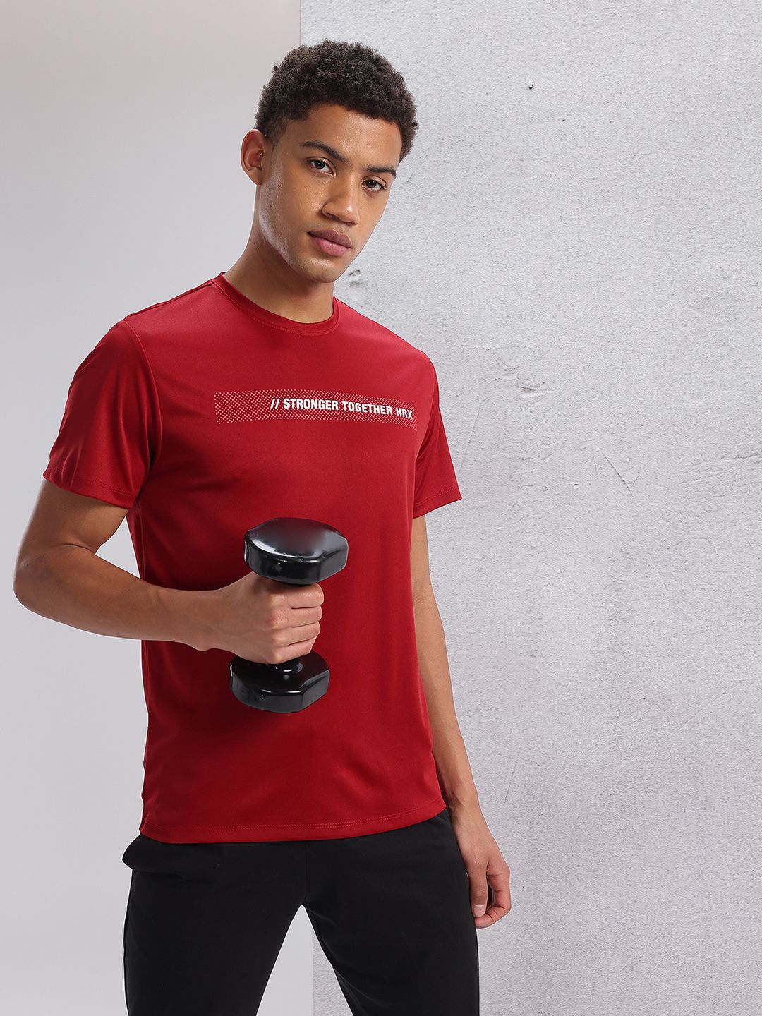 HRX by Hrithik Roshan Twin Collection Typography Printed T-shirt