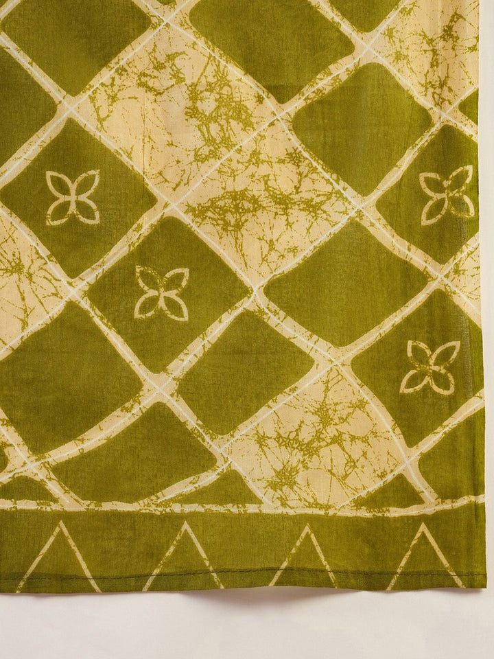 Saree mall Ethnic Motifs Poly Cotton Ready To Wear Bagru Sarees