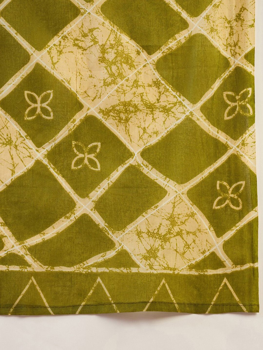 Saree mall Ethnic Motifs Poly Cotton Ready To Wear Bagru Sarees