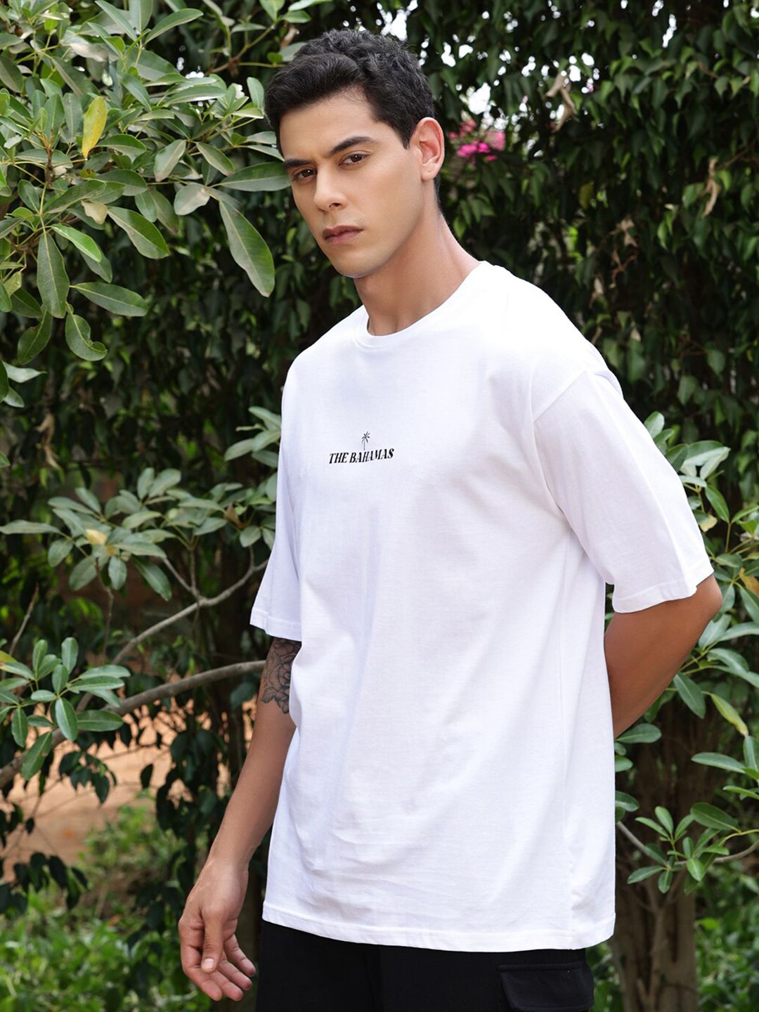 Thomas Scott Typography Printed Pure Cotton T-Shirt