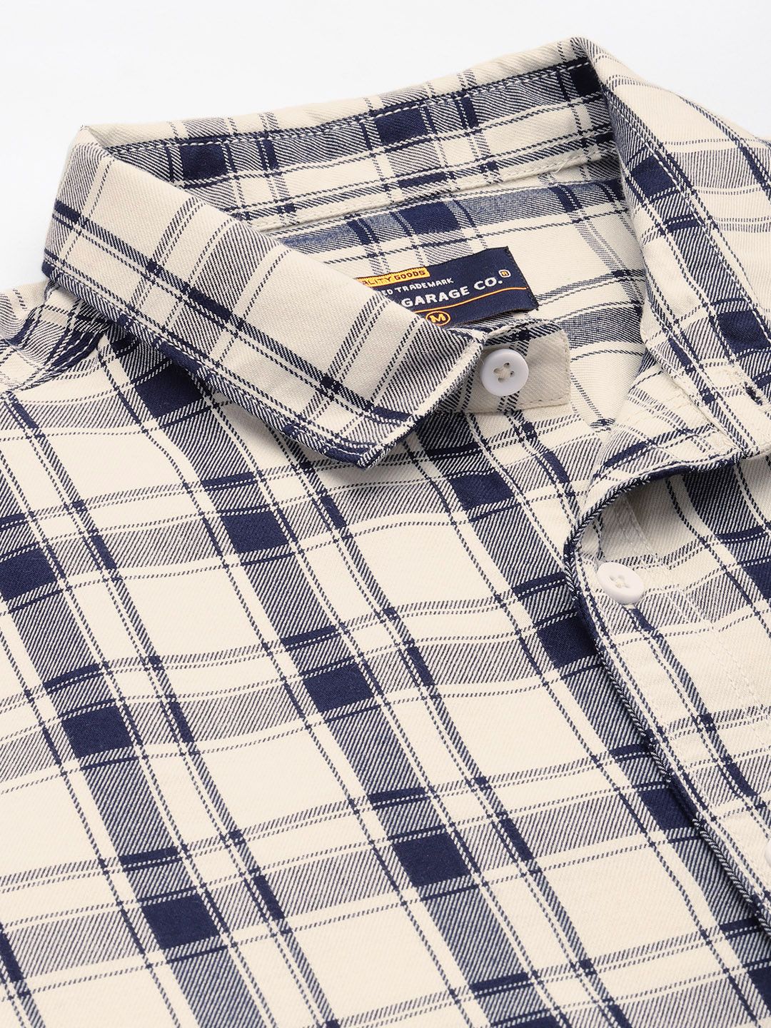 The Indian Garage Co Men Smart Slim Fit Opaque Checked Casual Shirt