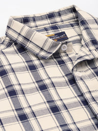 The Indian Garage Co Men Smart Slim Fit Opaque Checked Casual Shirt