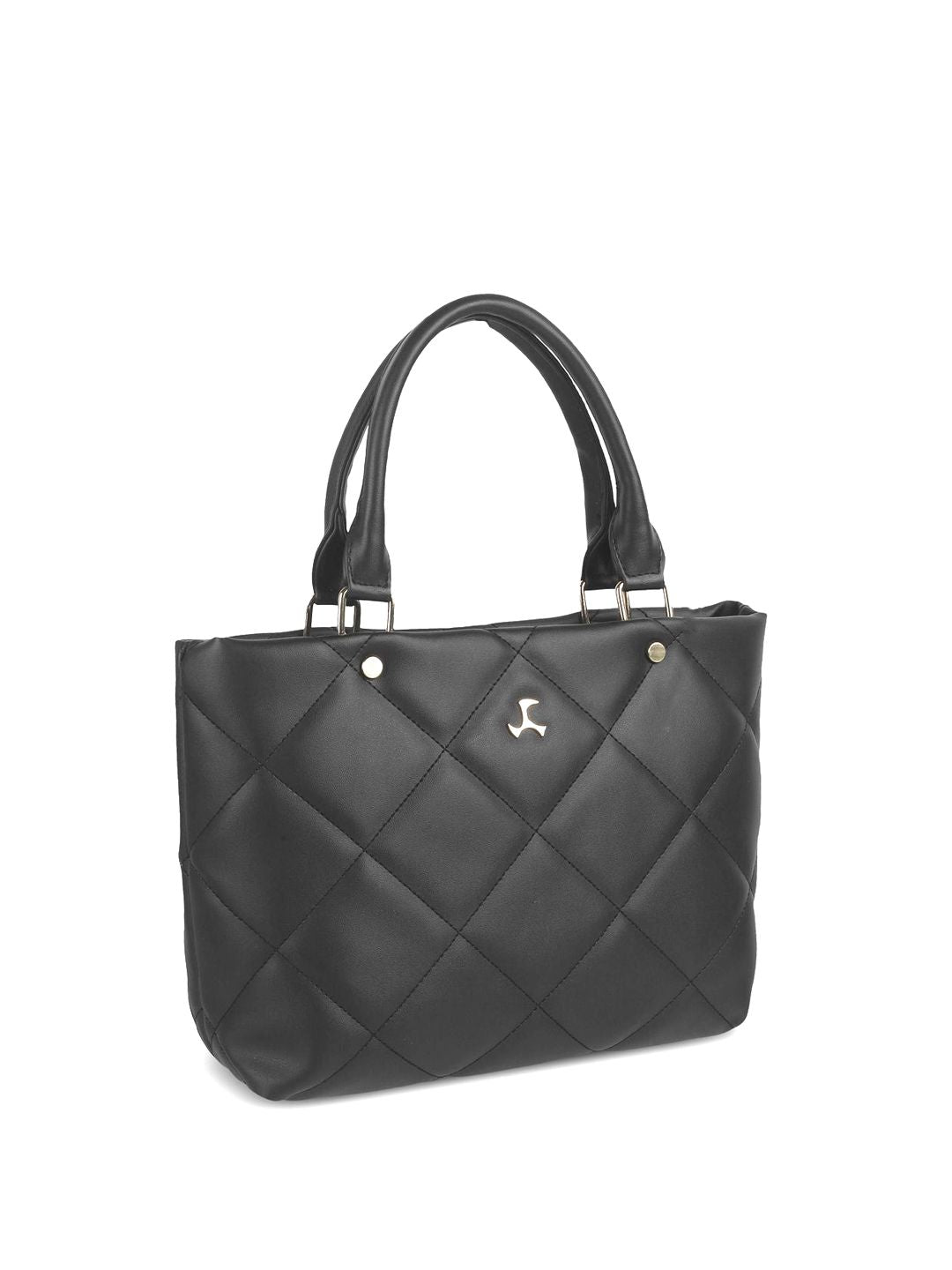 Mochi Women Solid Structured Handheld Bag with Quilted