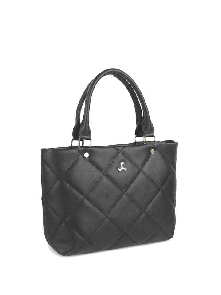 Mochi Women Solid Structured Handheld Bag with Quilted