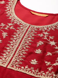 Indo Era Ethnic Motifs Embroidered Empire Kurta with Trousers & Dupatta