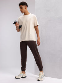 HRX by Hrithik Roshan Puff Print Drop-Shoulder Sleeves Training T-shirt