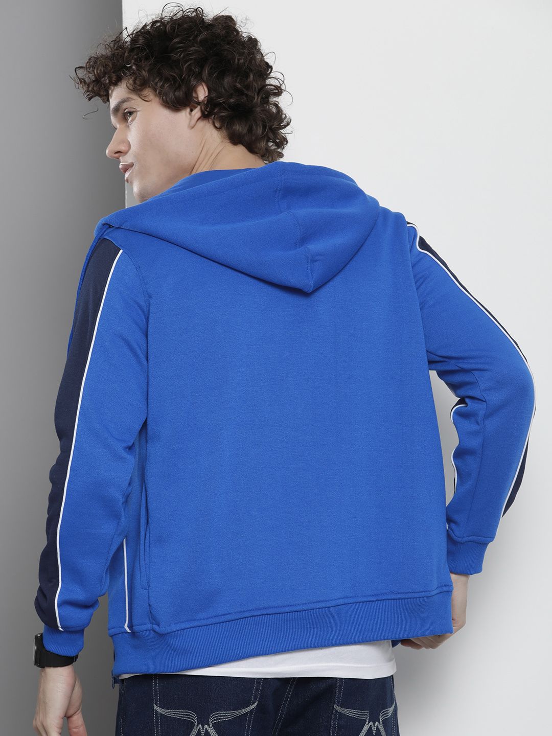 The Indian Garage Co Men Applique Detail Hooded Sweatshirt