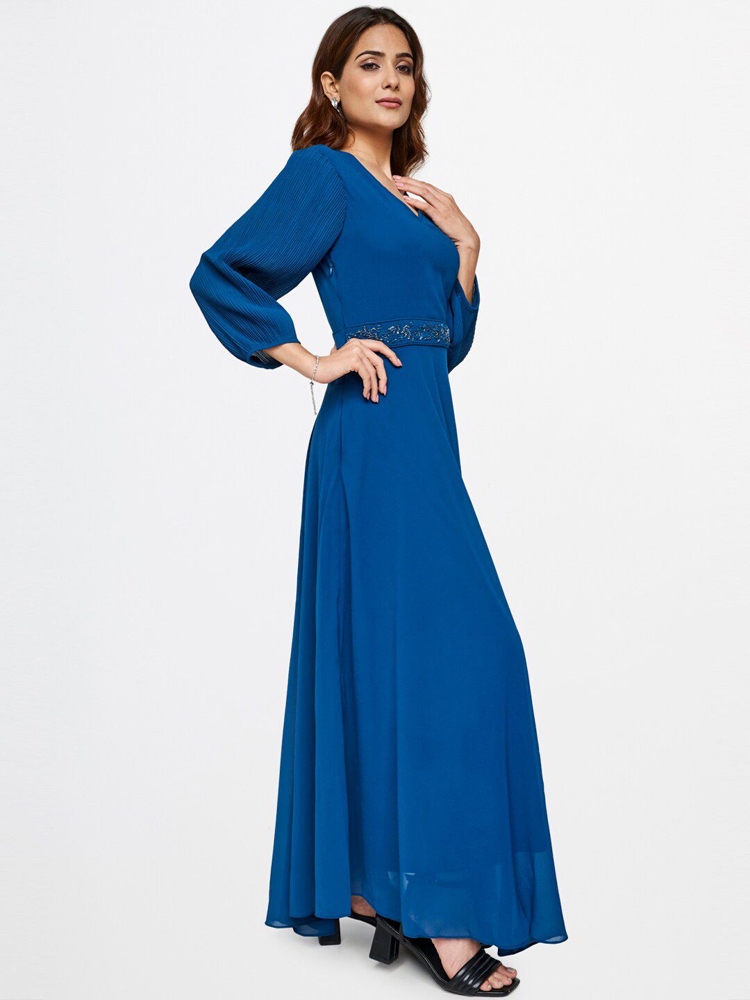 AND Women Teal Maxi Dress