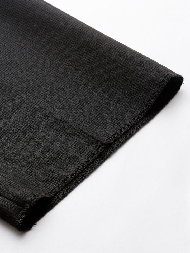 Park Avenue Men Self Design Textured Formal Trousers