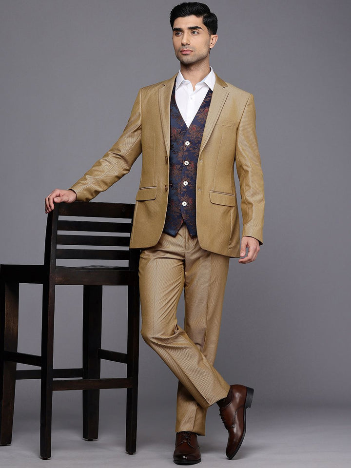 Raymond Self Design Contemporary Fit 3 Piece Party Suit