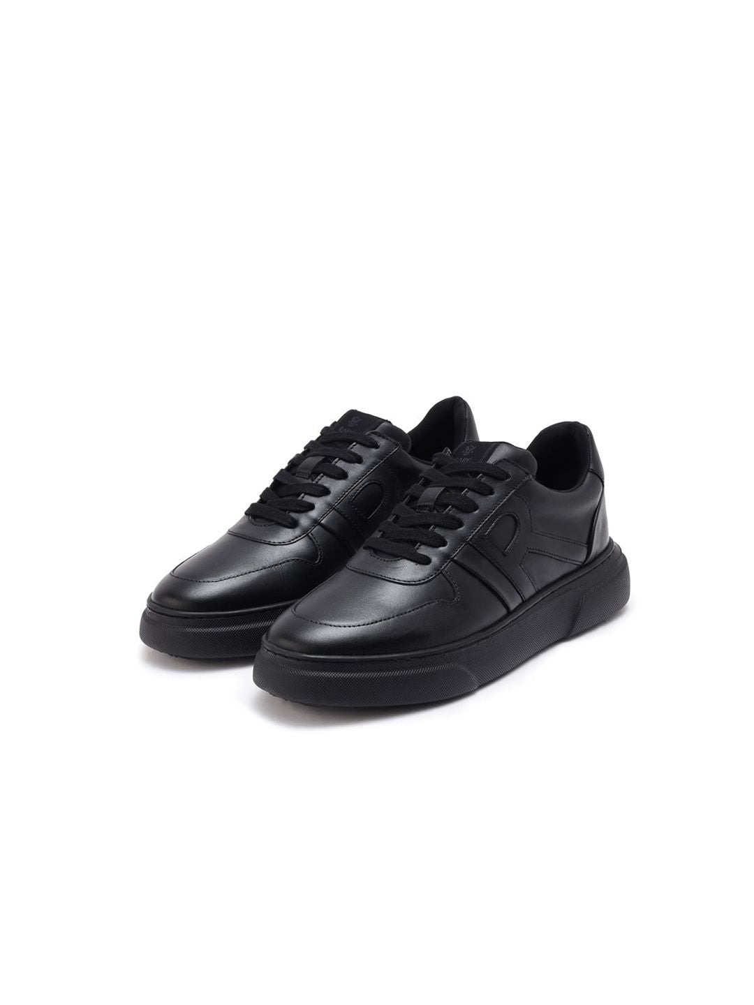 RARE RABBIT Men Cygnus Textured Leather Sneakers