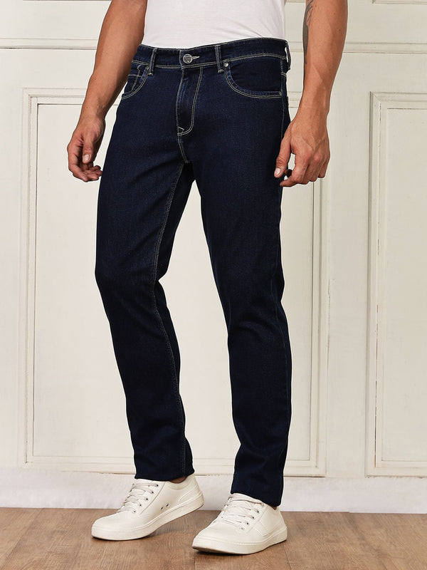 Thomas Scott Men Classic Slim Fit Mid-Rise Stretchable Jeans