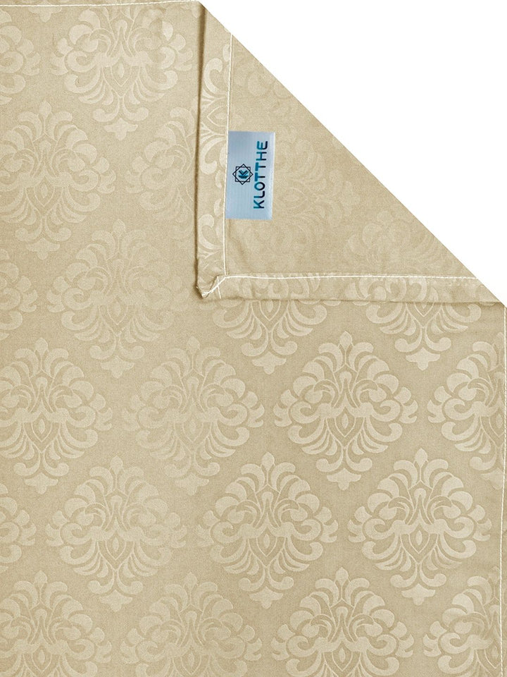 Myntra Elegant Homes Beige Floral 300 TC Single Bedsheet With 1 Pillow Covers