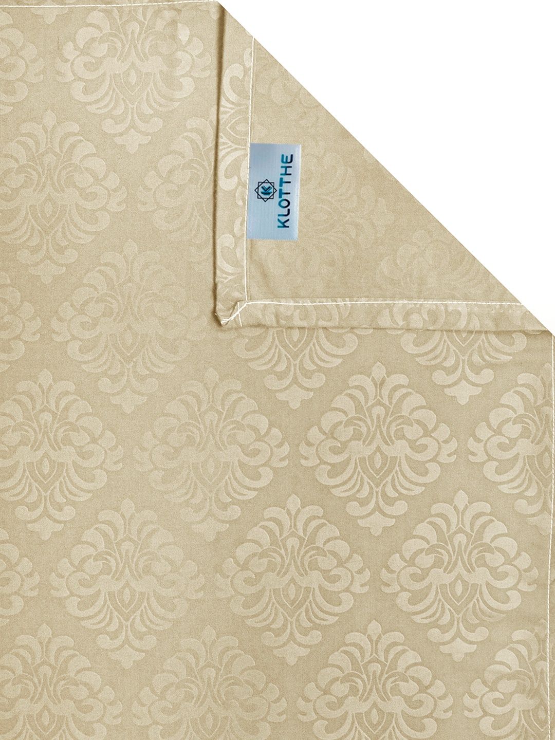 Myntra Elegant Homes Beige Floral 300 TC Single Bedsheet With 1 Pillow Covers
