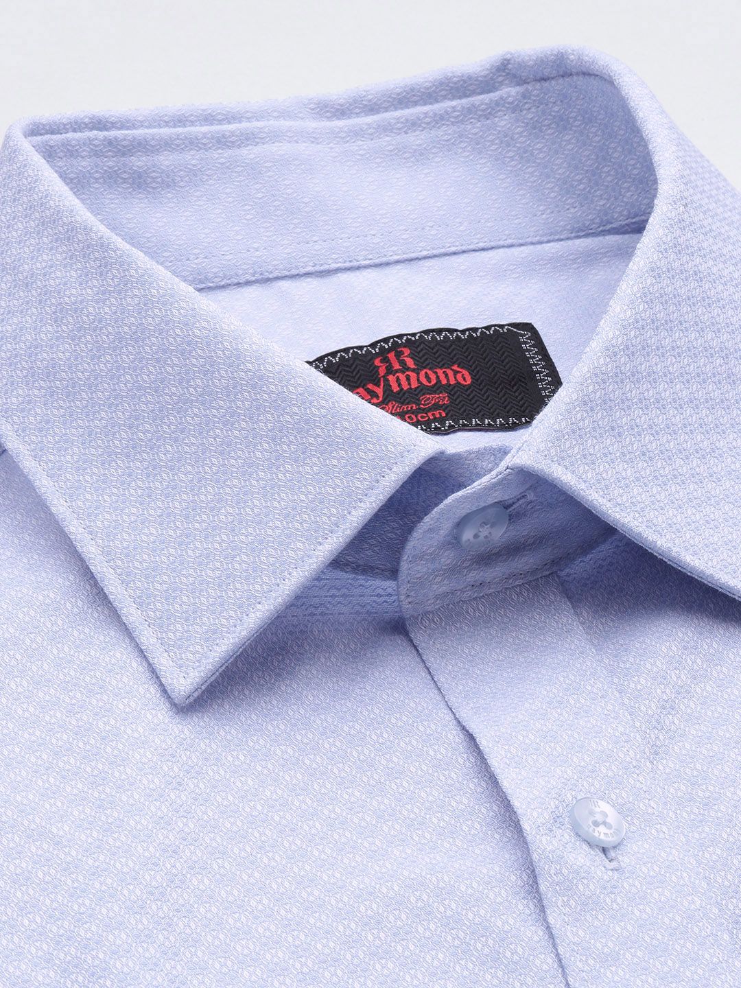 Raymond Pure Cotton Self Design Slim Fit Formal Shirt