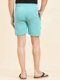 Sweet Dreams Men Turquoise Blue Mid-Rise Shorts
