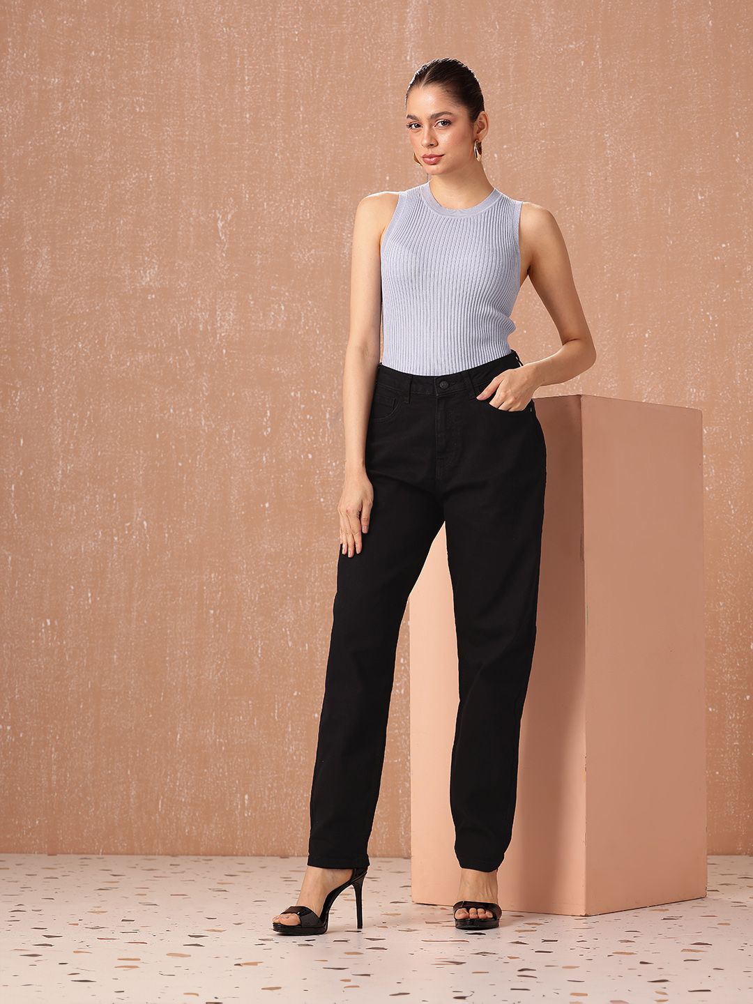 all about you Women Mom Fit High-Rise Stretchable Jeans