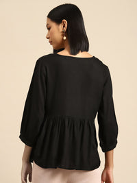 all about you V-Neck Puff Sleeve Empire Top