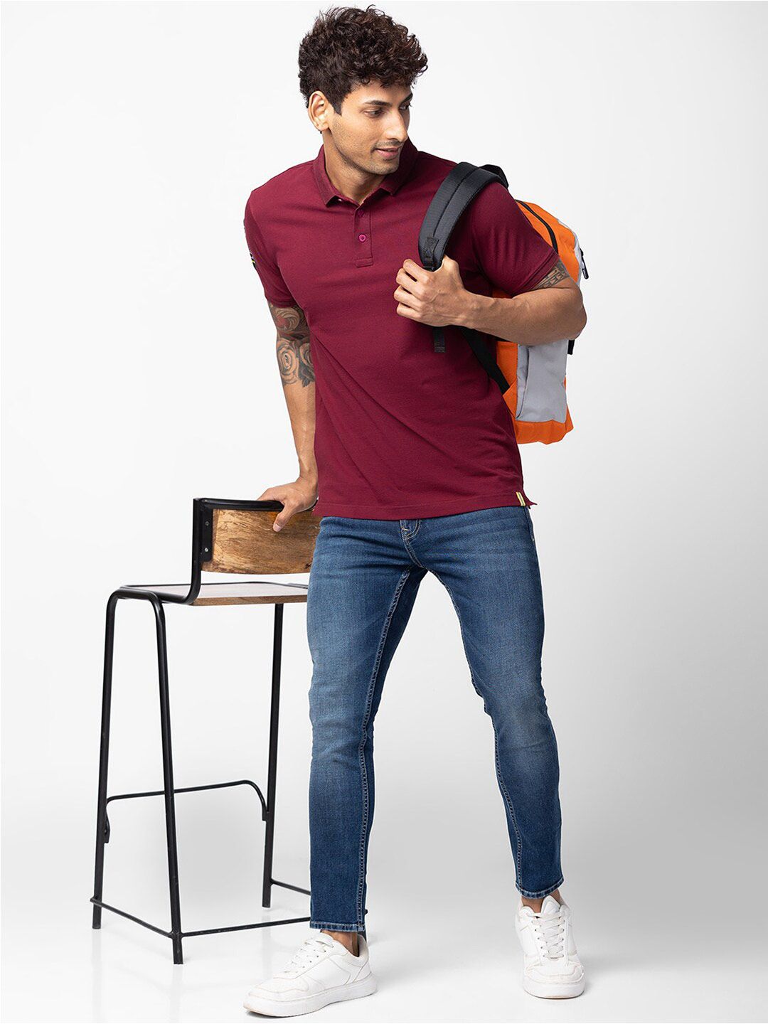 SPYKAR Men Polo Collar Slim Fit T-shirt