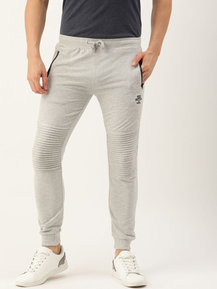 The Indian Garage Co Men White Solid Slim Fit Jogger
