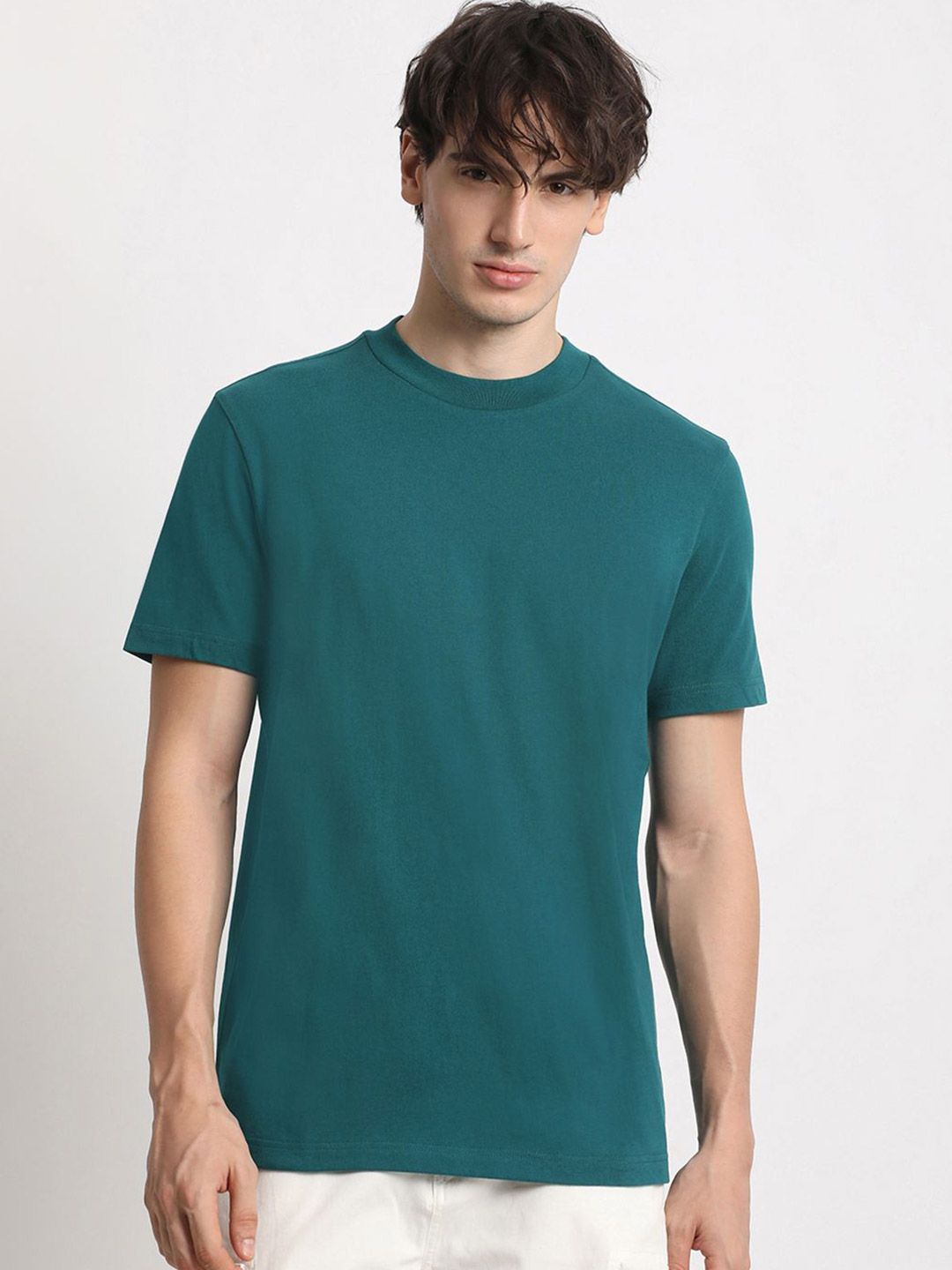 THE BEAR HOUSE Round Neck Pure Cotton Regular Fit T-shirt