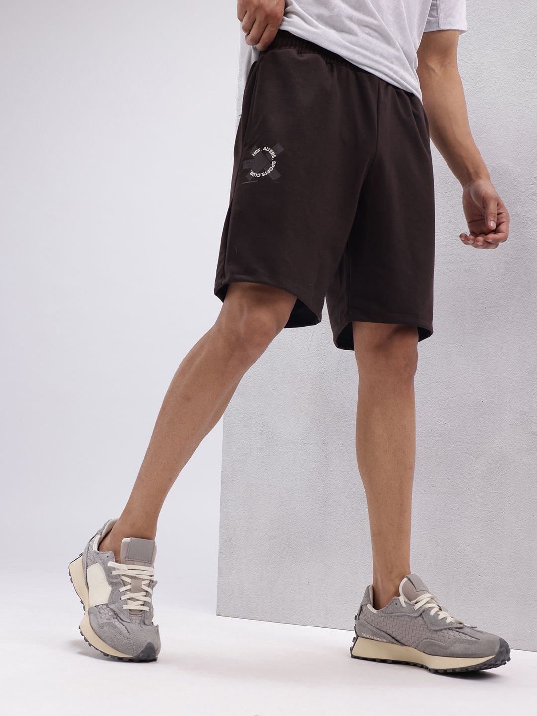 HRX by Hrithik Roshan Men Brand Logo Print Detail Mid-Rise Lifestyle Shorts