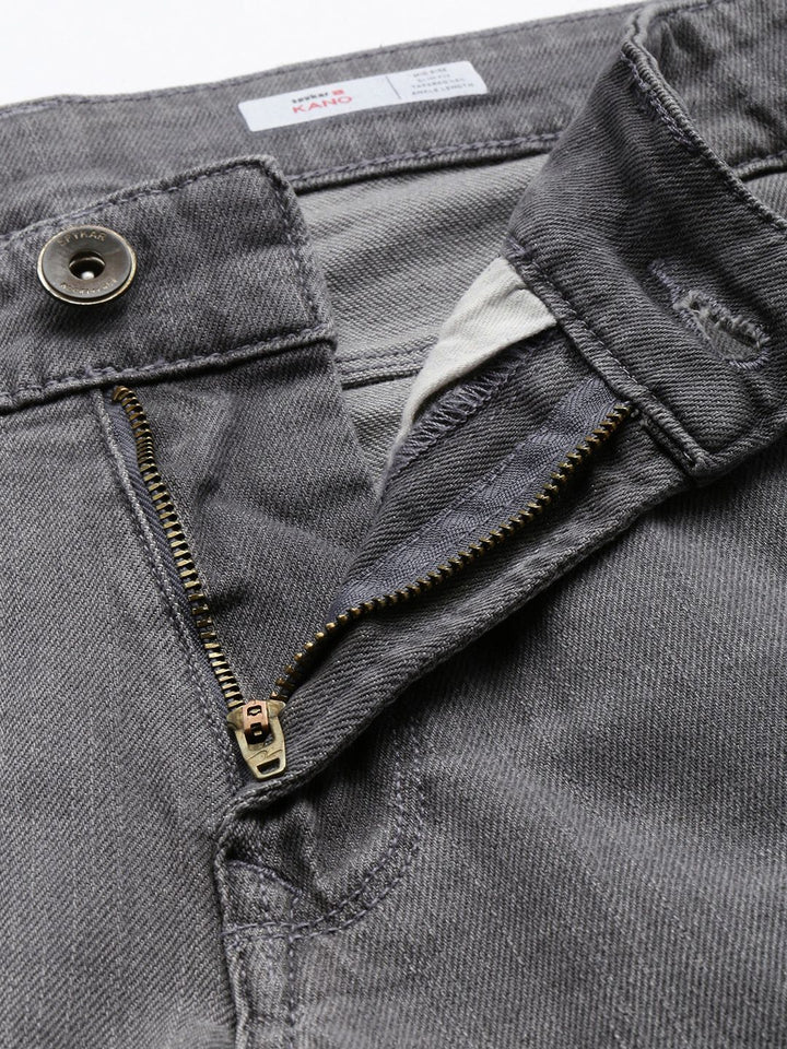 SPYKAR Men Kano Slim Fit Light Fade Stretchable Jeans