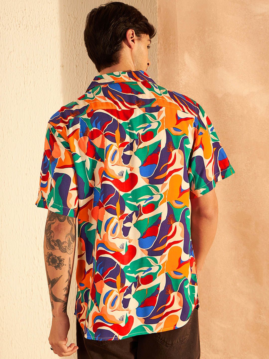 DENNISON Smart Block Printed Casual Shirt