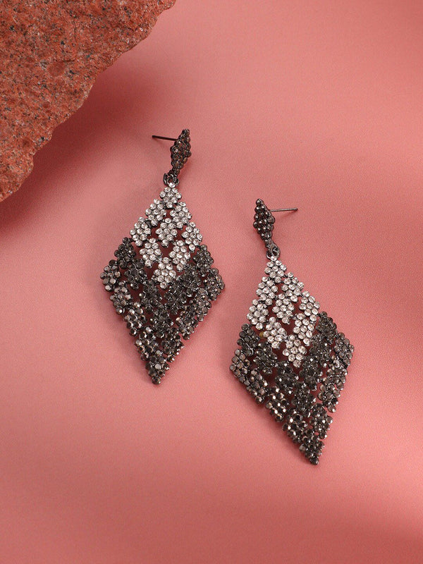 SOHI Multicoloured Contemporary Drop Earrings