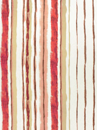 Story@home Red White Striped Cotton 144 TC Queen Bedsheet With 2 Pillow Covers
