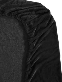 Myntra Elegant Homes Solid Fitted 300 TC King Woolen Bedsheet & 2 Pillow Covers-250X225cm