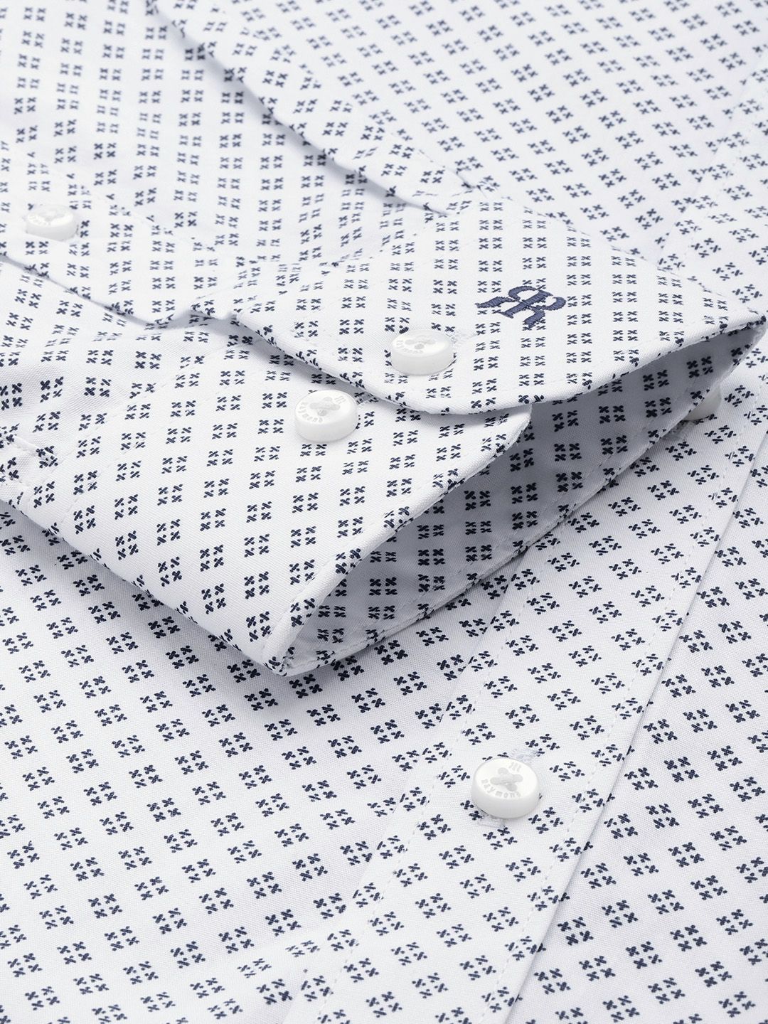 Raymond Men Slim Fit Pure Cotton Printed Formal Shirt