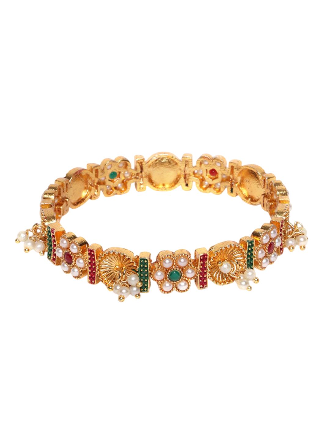 Set PANASH 2 Gelang Bertali Berlian & Manik Amerika Bersalut Emas