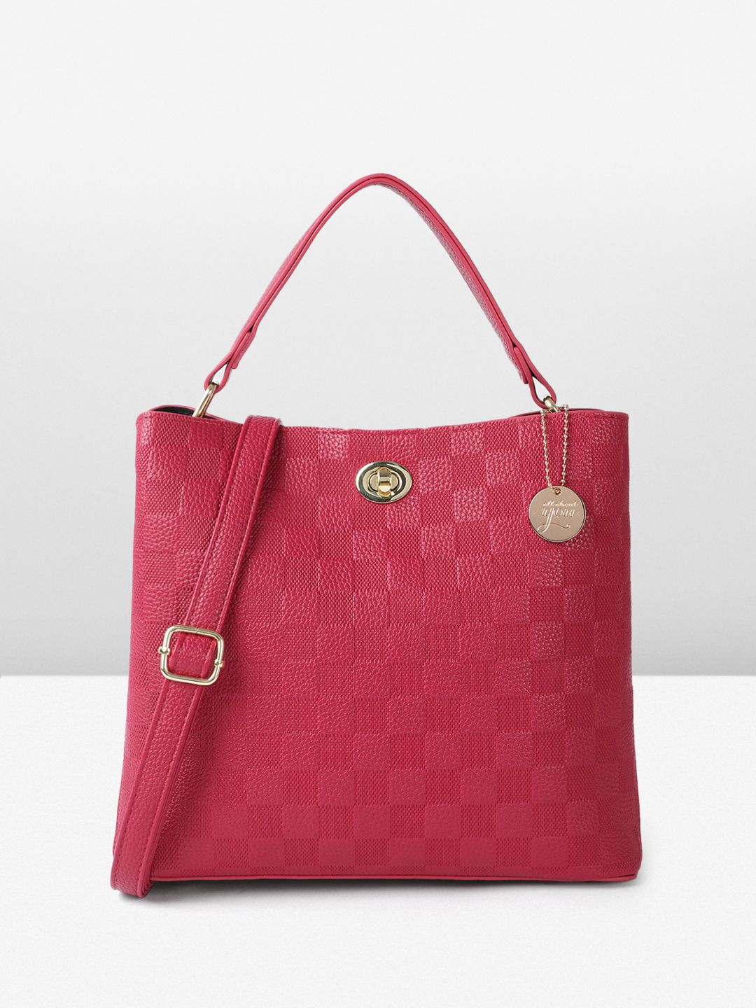 all about you Geometric Textured Structured Handheld Bag