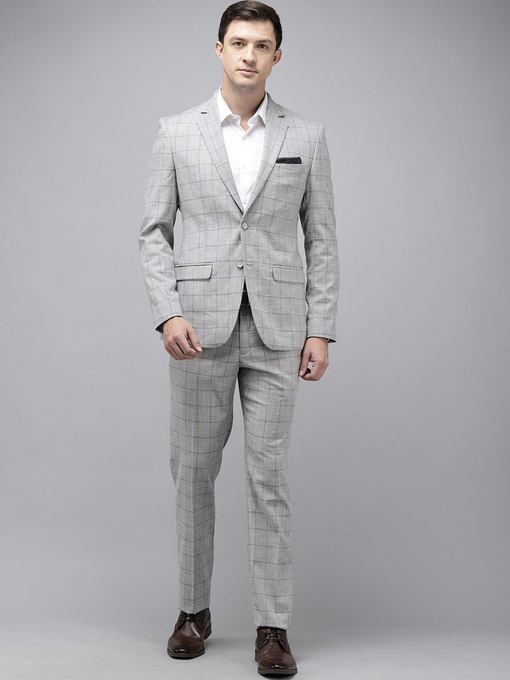 Park Avenue Super Slim Fit Notched Lapel Collar 2 Piece Formal Suit