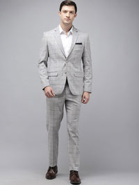 Park Avenue Super Slim Fit Notched Lapel Collar 2 Piece Formal Suit