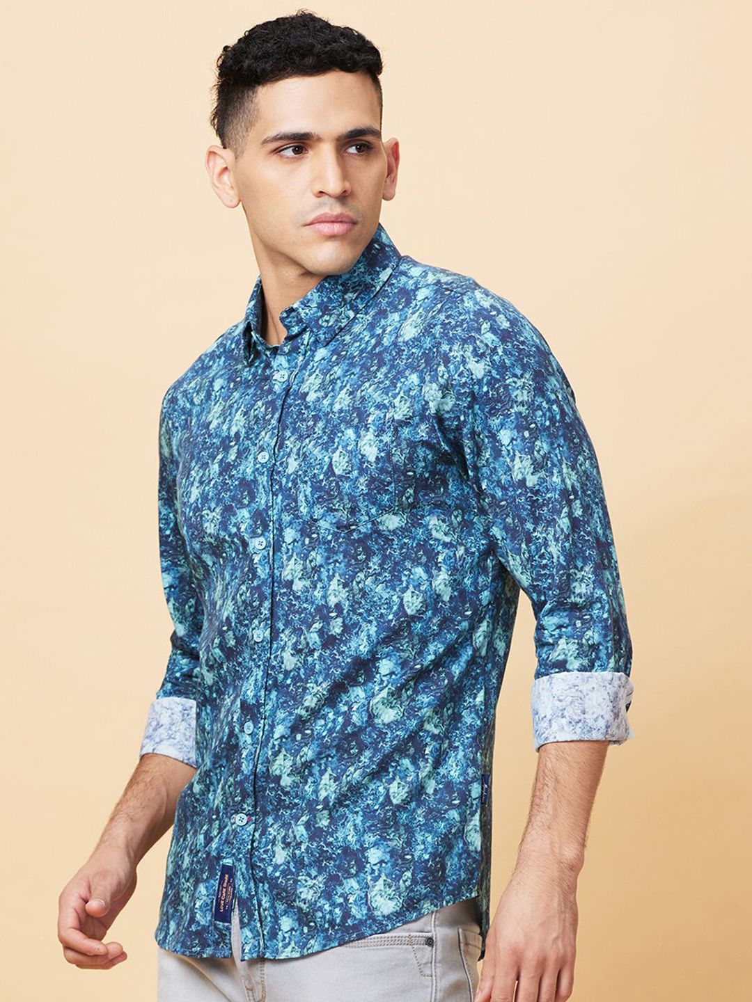 Being Human Men Slim Fit Floral Opaque Printed Casual Shirt