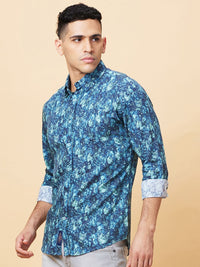 Being Human Men Slim Fit Floral Opaque Printed Casual Shirt