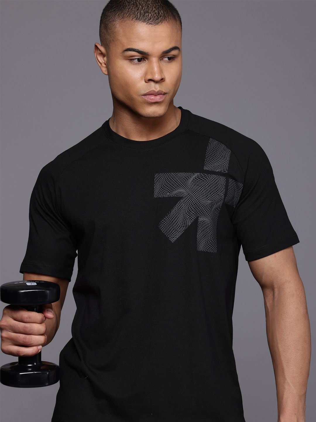 HRX by Hrithik Roshan Brand Logo Rapid-Dry Training T-shirt