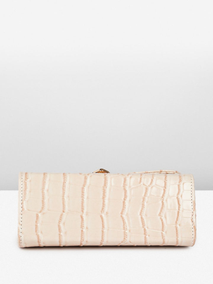 DressBerry Animal Textured Structured Shoulder Bag