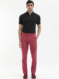 RARE RABBIT Men Harlow Mid-Rise Regular Fit Cotton Trousers