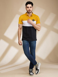 Being Human Men Polo Collar Applique T-shirt