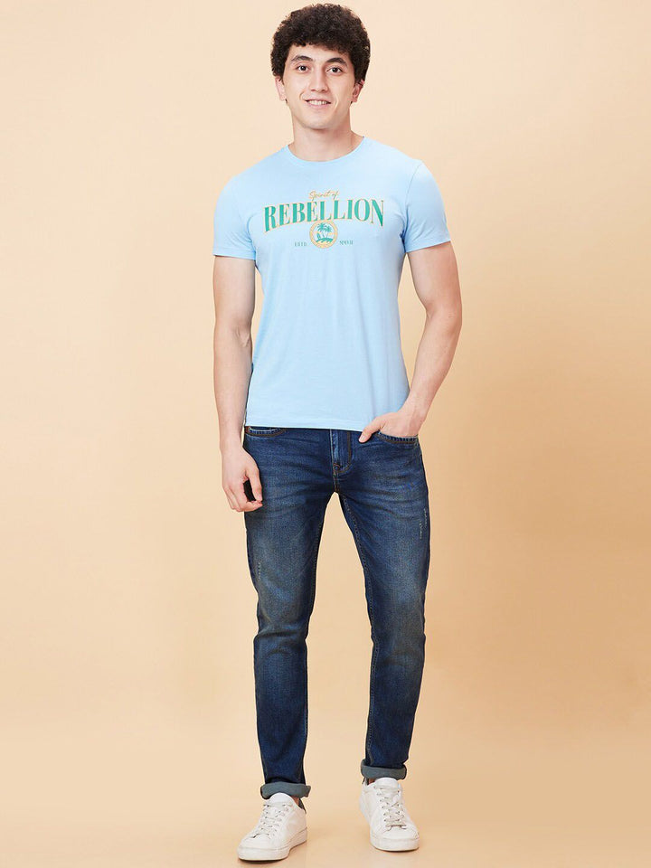 Being Human Men Skinny Fit Mid Rise Low Distress Heavy Fade Jeans
