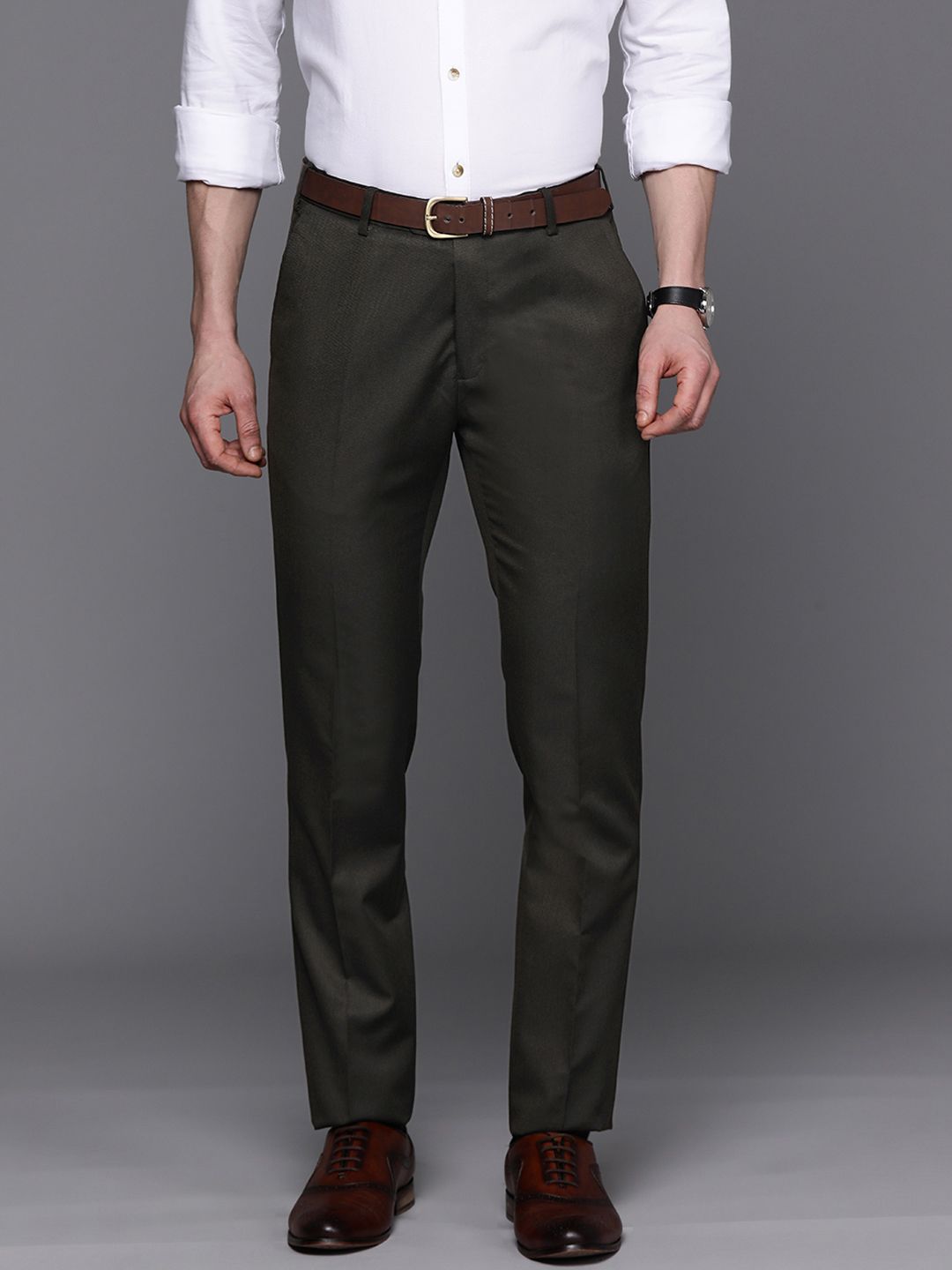 Raymond Men Slim Fit Formal Trousers