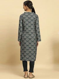 W Ethnic Motifs Printed V-Neck Kurta