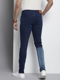 The Indian Garage Co Men Slim Fit Heavy Fade Stretchable Jeans